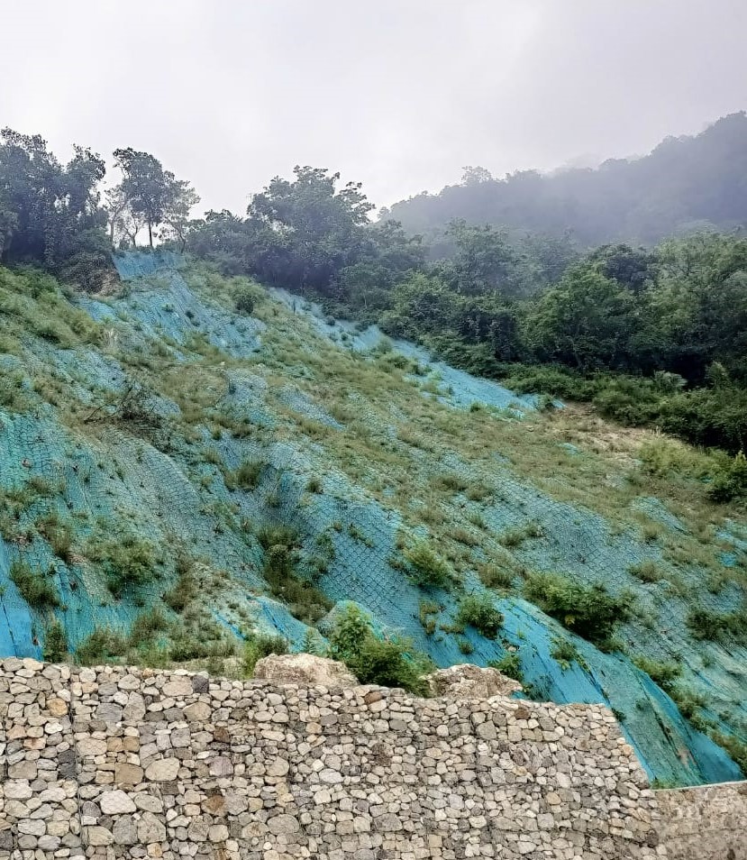 Highway Construction project using geosynthetic solutions in India